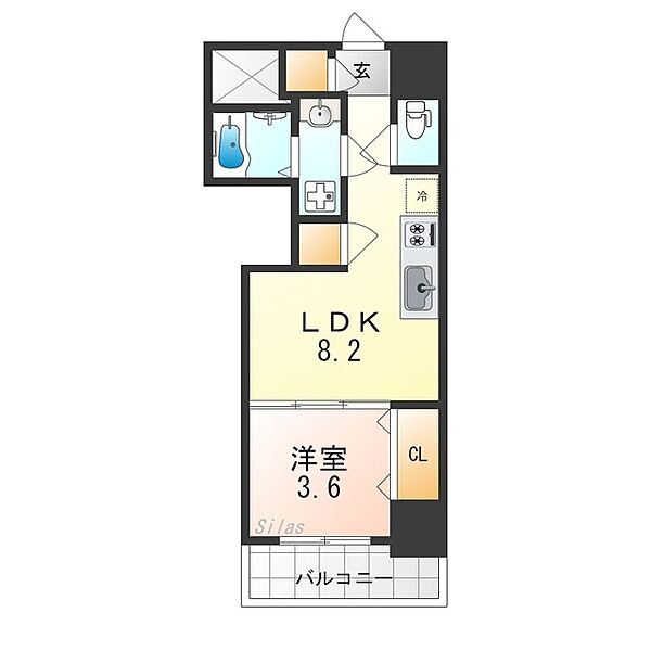 大阪府堺市北区中百舌鳥町６丁(賃貸マンション1LDK・10階・28.84㎡)の写真 その2