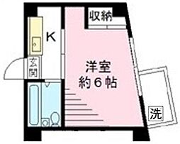 ジュウコウハイツ 1Kの間取図画像