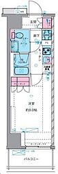 ジェノヴィア四谷三丁目グリーンヴェール 1DKの間取図画像