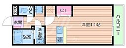 メゾンダイコー石橋 ワンルームの間取図画像