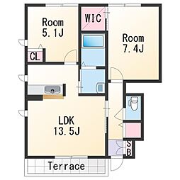 ＭＡＳＴ　ＣＯＵＲＴ秋葉 2階3LDKの間取り