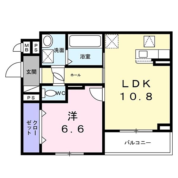 ルヴァンソレイユ ｜大阪府泉佐野市中町２丁目(賃貸アパート1LDK・1階・44.42㎡)の写真 その2