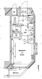 スパシエ練馬アヴィニティー 1Kの間取図画像
