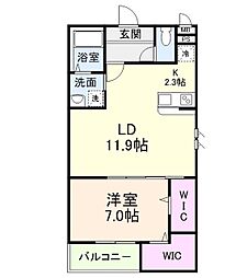 間取図画像 1LDK