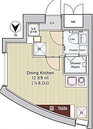 パティオスクエア中野 1Kの間取図画像