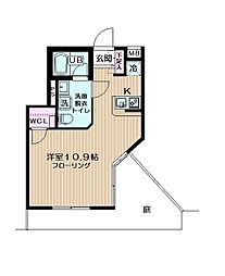 C-SQUARE ワンルームの間取図画像