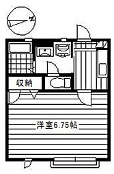 MYステージ坂戸 1階1Kの間取り