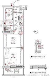 クレイシアIDZ中野野方 2Kの間取図画像