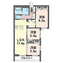 エズ 00216 ｜ 千葉県成田市東町91-10（賃貸マンション3LDK・2階・79.81㎡） その2