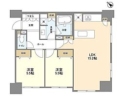 LaSante五反田 2LDKの間取図画像