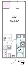the trias magome 1Kの間取図画像