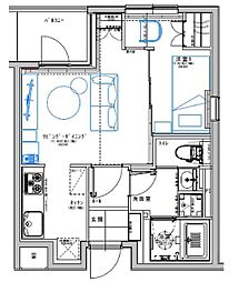 ローレルフラット 1LDKの間取図画像