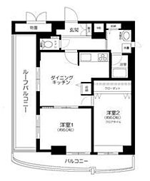 ＡｚａｌｅａＨｏｕｓｅ練馬 10階2DKの間取り