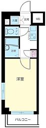 ルーブル新中野 1Kの間取図画像