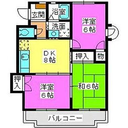 間取図画像 3DK
