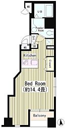 K's麹町 ワンルームの間取図画像