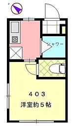 ヒルトン小豆沢マンション 1Kの間取図画像