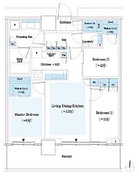 パークシティ中野ザタワーエアーズ 3LDKの間取図画像