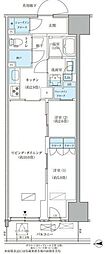 パークアクシス品川天王洲アイル 6階2LDKの間取り