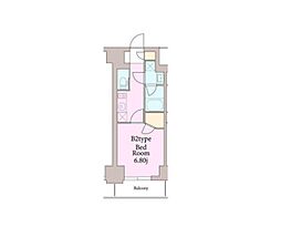 リージア曙橋 1Kの間取図画像