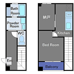 LUMIERE南品川Ａ 1階1SKの間取り