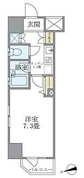 コート新御徒町 1Kの間取図画像