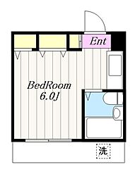 タプラ下荻野 ワンルームの間取図画像