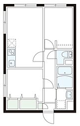 レピュア本郷レジデンス 2LDKの間取図画像