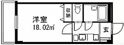 プレステージ蒲生南 1Kの間取図画像