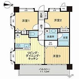 レクセルガーデン南古谷 3LDKの間取図画像