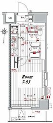 メイクスデザイン入谷2 1Kの間取図画像