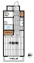 パークマンション 1Kの間取図画像