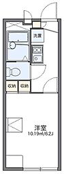 レオパレスＦｉｔII 2階1Kの間取り