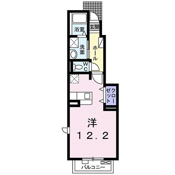 カーサ・ローマB ｜栃木県小山市若木町１丁目(賃貸アパート1R・1階・33.15㎡)の写真 その2