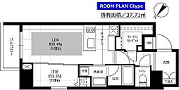 グランドコンシェルジュ蒲田 14階1LDKの間取り