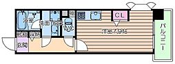アルグラッド野田駅前 ワンルームの間取図画像