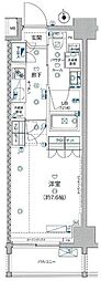 ジェノヴィア板橋WESTグリーンヴェール 1Kの間取図画像