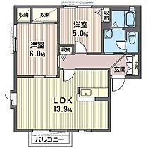 アスティオスＣ 00102 ｜ 栃木県大田原市美原３丁目1-8（賃貸アパート2LDK・1階・57.82㎡） その2