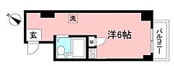 トミーハイツ 4階ワンルームの間取り