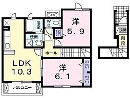 間取図画像 2LDK