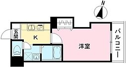 おおさか東線 城北公園通駅 徒歩11分の賃貸アパート 2階1Kの間取り