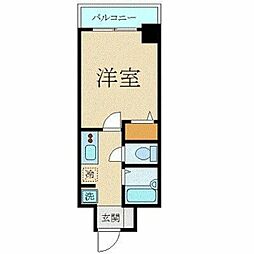 東京メトロ有楽町線 新富町駅 徒歩6分の賃貸マンション 7階1Kの間取り