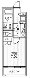 OrchidResidence東日本橋 1Kの間取図画像