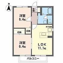 ハイブリッジコートII 102 ｜ 宮城県多賀城市高橋４丁目17-1（賃貸アパート2LDK・1階・52.00㎡） その2