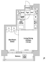 コンフォリア三田EAST 1LDKの間取図画像