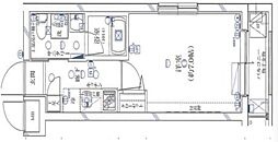 ガリシア下丸子 1階1Kの間取り