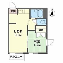 ライフヒルズ藤 201 ｜ 岩手県北上市堤ケ丘２丁目8-20（賃貸アパート1LDK・2階・30.00㎡） その2