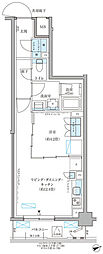 パークアクシス文京本郷 1LDKの間取図画像