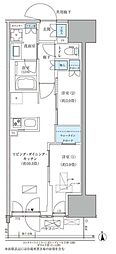 パークアクシス品川天王洲アイル 2LDKの間取図画像
