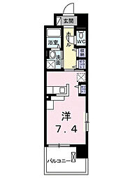 グランデ新宿 ワンルームの間取図画像